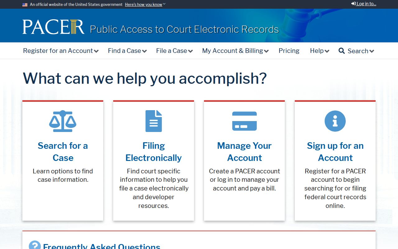 San Mateo County resident lookup PACER case search